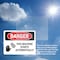 Signmission This Machine Starts Automatically Danger Sign, Vinyl Decal, 10in W x 7in L, 2PK OS-2PACK-DS-D-710-L-1590 - alternate 4